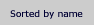 Sorted by name